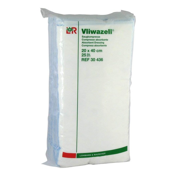 VLIWAZELL Absorbent Dressings 20 x 40 cm Non-Sterile Pack of 25