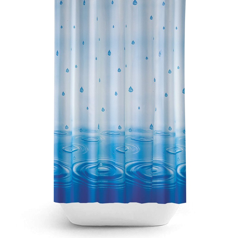 Tropik Home Extra Wide and Long Fabric Shower Curtain With