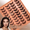 SISIYDY Mink Lashes Wispy Cat Eyelashes Strip False 3D Eyelashes