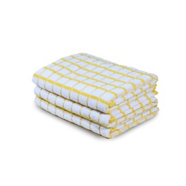 Urban Villa - Juego de 3 toallas de cocina de rizo, 100% algodón, ultra suaves, tamaño de 20 x 30 pulgadas, altamente absorbentes, de gran tamaño, con trabillas para colgar