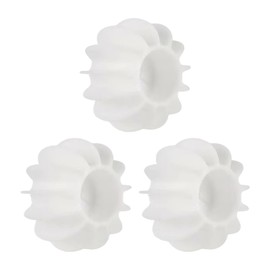 AIXXCUVQ Wool Dryer Balls Prevent Clothing Entanglement Easy To Suitable For All Fabrics Wool Dryer Balls Laundry Reusable Wash, white, 3pc