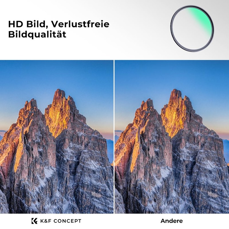 K&F Concept Nano X-Series UV Filter 39 mm Bulkhead Glass