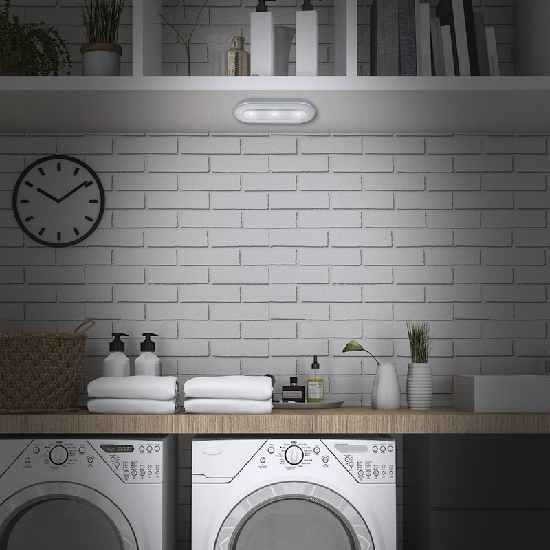 BRILONER - LED Cabinet Lighting, No Drilling and Power Connection,