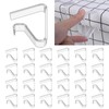 Neyauo 24pcs Table Cloth Holder Clips, Clear Tablecloth Clips for