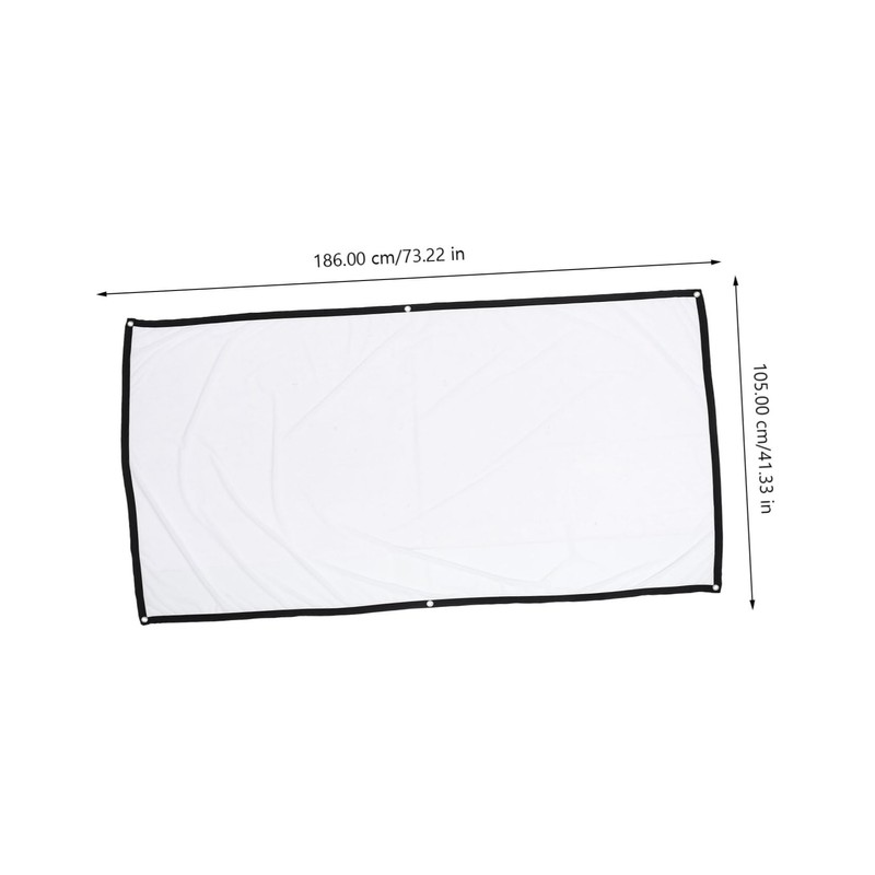 TEHAUX Folding Portable Projector Screen Polyester Outdoor Movie Projection Screen