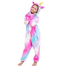 NewCute Kids Unicorn Onesie Costume Pajamas Christmas Cosplay Costume 125