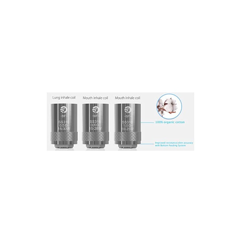 5pcs BF Atomizer Head for Joyetech CUBIS Atomizer (BF-SS316 (1.0Ω))