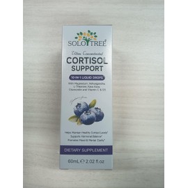 Cortisol Supplements for Women Men, 10 in 1 Cortisol Detox Manager Reducer with Magnesium, Ashwagandha, L-theanine, Liquid Drops Support Hormone Balance, Mood, Focus & Sleep, Blueberry Flavor (1)