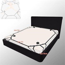 1 set di spalline regolabili in corda di nylon nero per set di biancheria da letto per yoga