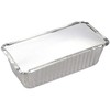 Zuvo 50 Large Aluminium Disposable Reusable Foil Food Container with
