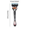 Manual Razor Set, 1 Count Razor Holder with Replaceable Heads,