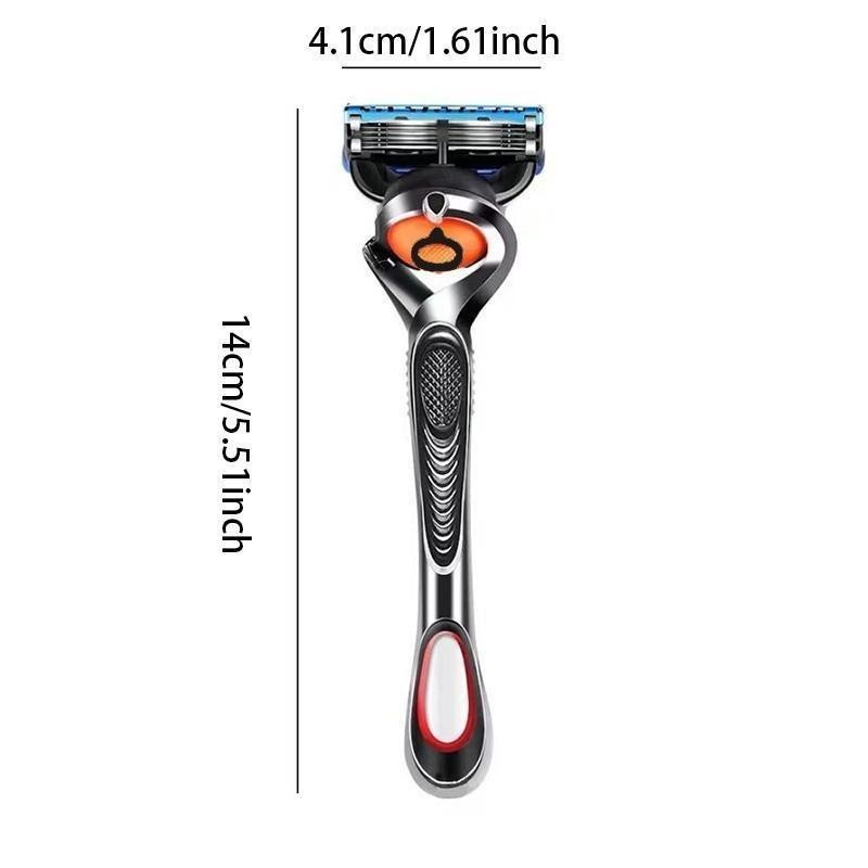 Manual Razor Set, 1 Count Razor Holder with Replaceable Heads,