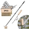 mcwdoit Crack Weeder Tool, Weed Puller Tool with 2 Heads&Scraping