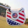 PU Leather USA Flag Golf Square Mallet Putter Club Cover