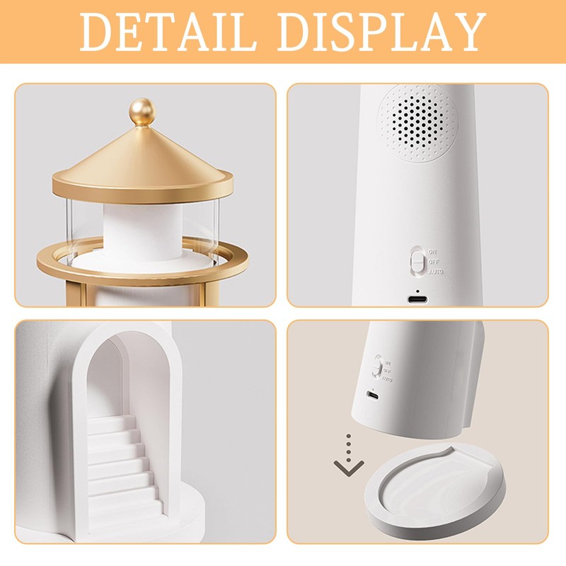 Lighthouse Decoration, Lighthouse Lamp, LED Lighthouse, Projection Lighthouse Lamp, Beacon