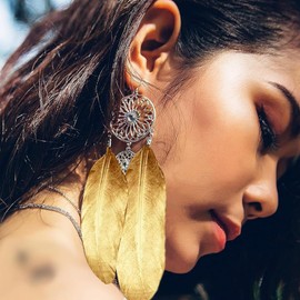 120pcs Glitter Gold Dipped Feather Goose Feathers 6"-8" for Wedding Party Decorations Carfts Festival Costume Crafts Clothing Accessories (120pcs)