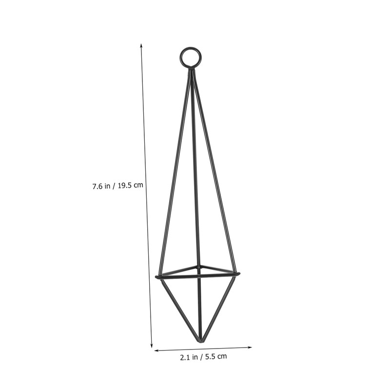 SUPVOX 4Pcs Geometric Metal Air Plant Holder Stylish Hanging Planter