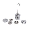 Lab Slotted Mass Set Chrome Plated Steel Accurate 200g 50g