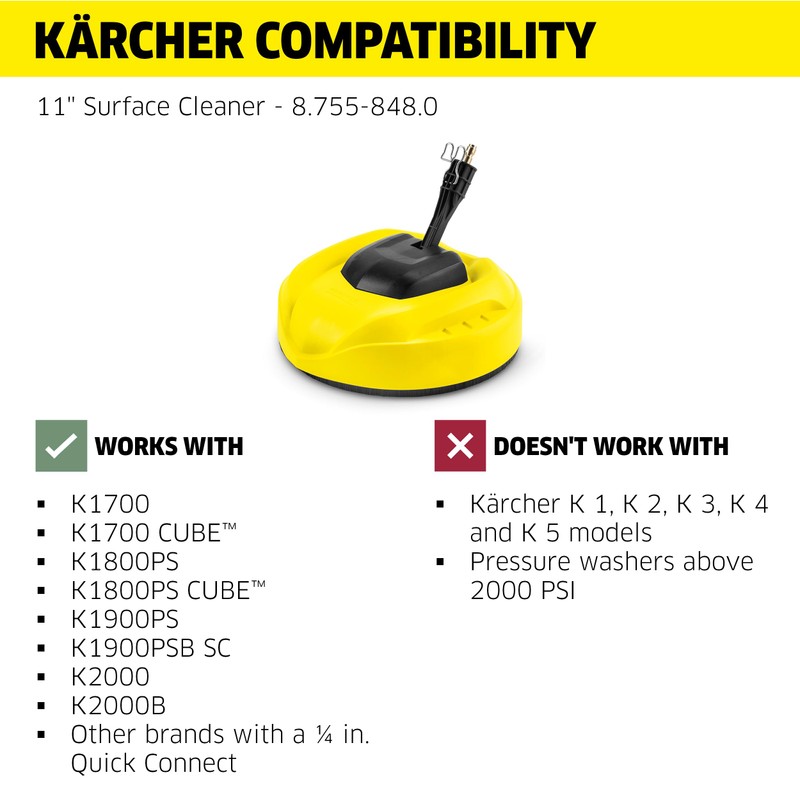 Kärcher Surface Cleaner for Pressure Washers, 2000 PSI - Quick-Connect