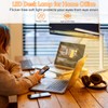 White crown LED Desk Lamp with 15W Wireless Charger &