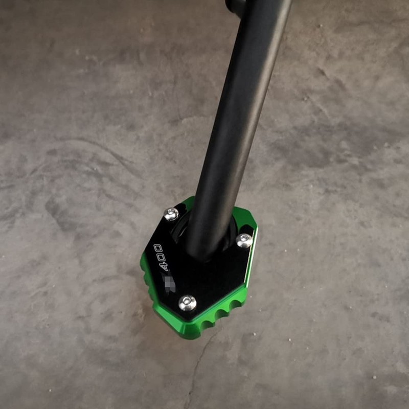 Motorcycles Side Stand Enlarger Plate Kickstand Enlarge Extension For KAWASAKI