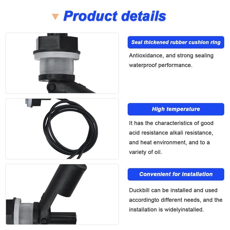 Xiatiaosann Float Switch, Side Mount, Float Switch with Liquid Level