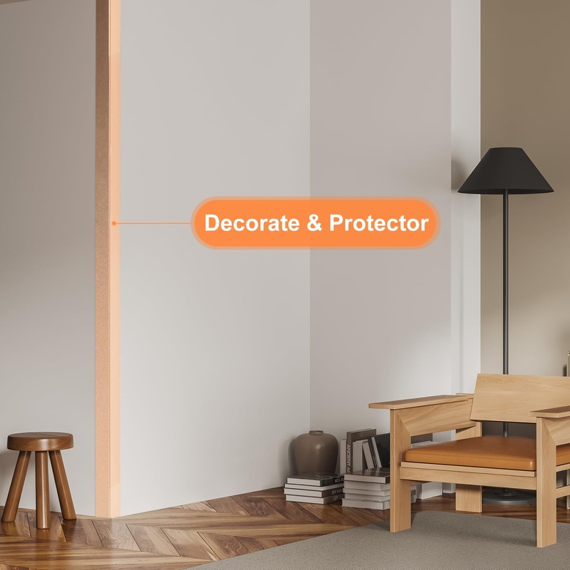 uxcell 3Pcs Wall Corner Protector, 35.4" Lx0.79 W Self-Adhesive Corner