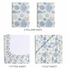 Beatrice Home Fashions Coastal Print Microfiber Sheet Set, Soft, Comfy,