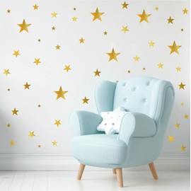 10PCS Star Wall Sticker, Waterproof Star Wall Decals self-Adhesive Vinyl Interior Wallpaper Background Decor for Playroom Classroom Livingroom Nursery.