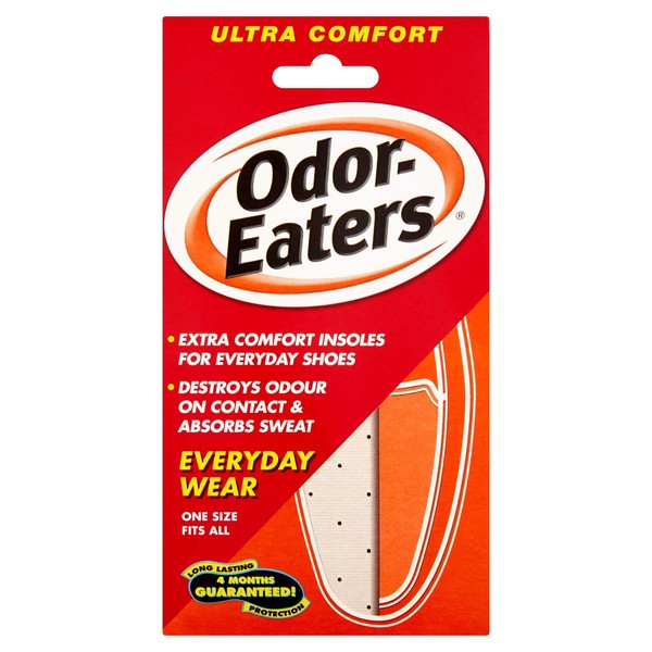 Odor-Eaters Ultra Comfort, Odour-Destroying, Deodorising comfort insoles, for everyday wear, Pack of 6