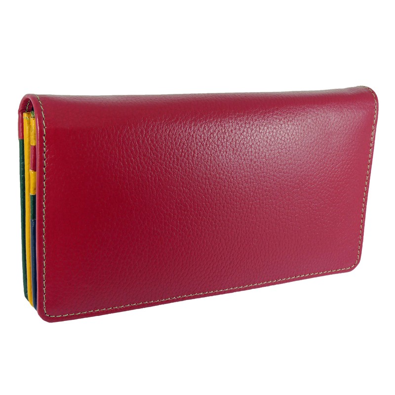 Hide and Sleek Ladies RFID Leather Flapover Matinee Organiser Purse