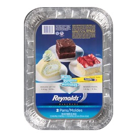 Reynolds Molde Rectangular para Repostería pack de 2 pz, 12 unidad, 2