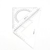 Pack of 2 Transparent Triangle Ruler Set Square:30/60 Degree &