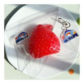 Taba Squishy,Stress Ball,Kawaii Squishies PVC Toys,Stress Relieving Fur Ball OPP Packaging Gifts|Squishy Fidget Toys for Anxiety&Relaxation|Perfect Desk Accessory for Adults (red(1 Pack))