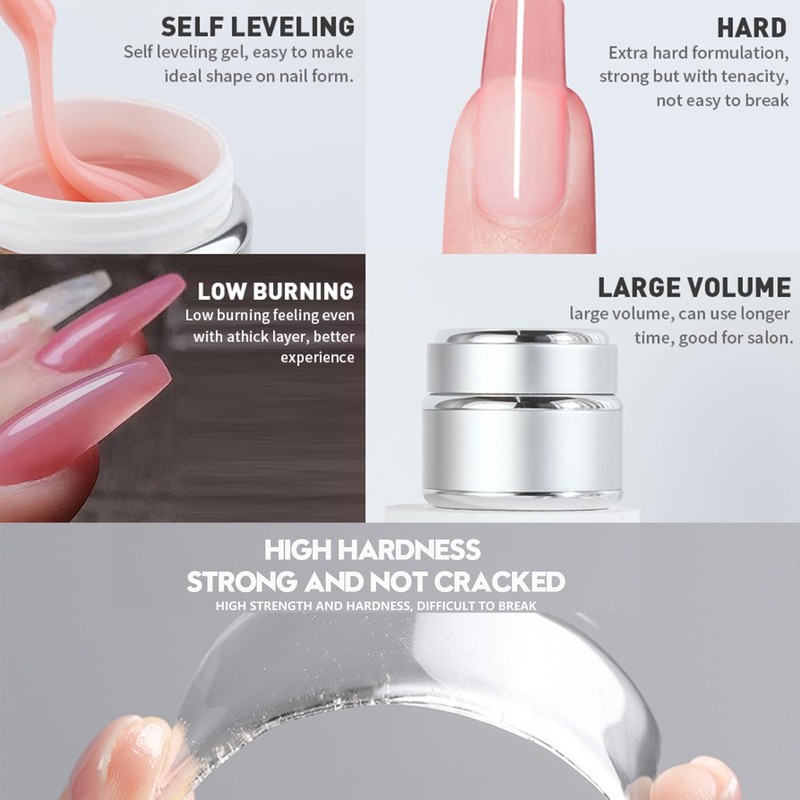 Beautilux Builder Nail Gel 55g UV Gel Nail Extension Builder