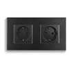 CNBINGO Aluminium Schuko Socket Flush-Mounted, Protective Contact Installation Wall Socket