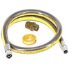 SPARES2GO Universal Oven Cooker Gas Supply Hose, PTFE Pipe Tape