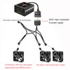 XMSJSIY SATA to 3 Pin 4 Pin PWM Fan Adapter