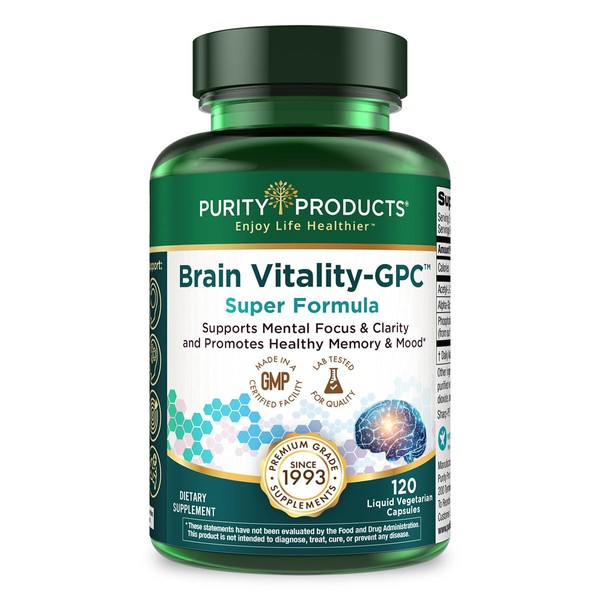 Brain Vitality-GPC (Acetyl L-Carnitine) Super Formula by Purity Products -