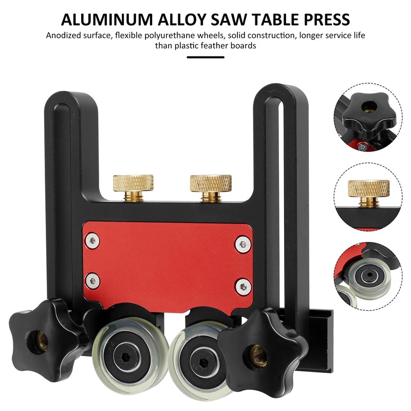 KNFFSAAJL Bearing Stock Roller Aluminum Alloy Table Saw Push Block
