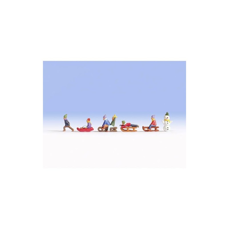 Noch 45819 Children in Snow, Coloured