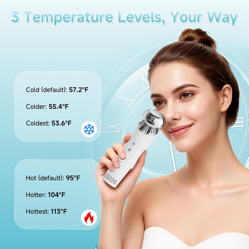 Depuffing Wand for Eyes & Face, 2-in-1 Hot & Cold