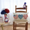 Ogiselestyle 4th of July Love Hearts Throw Pillow Cover, 12