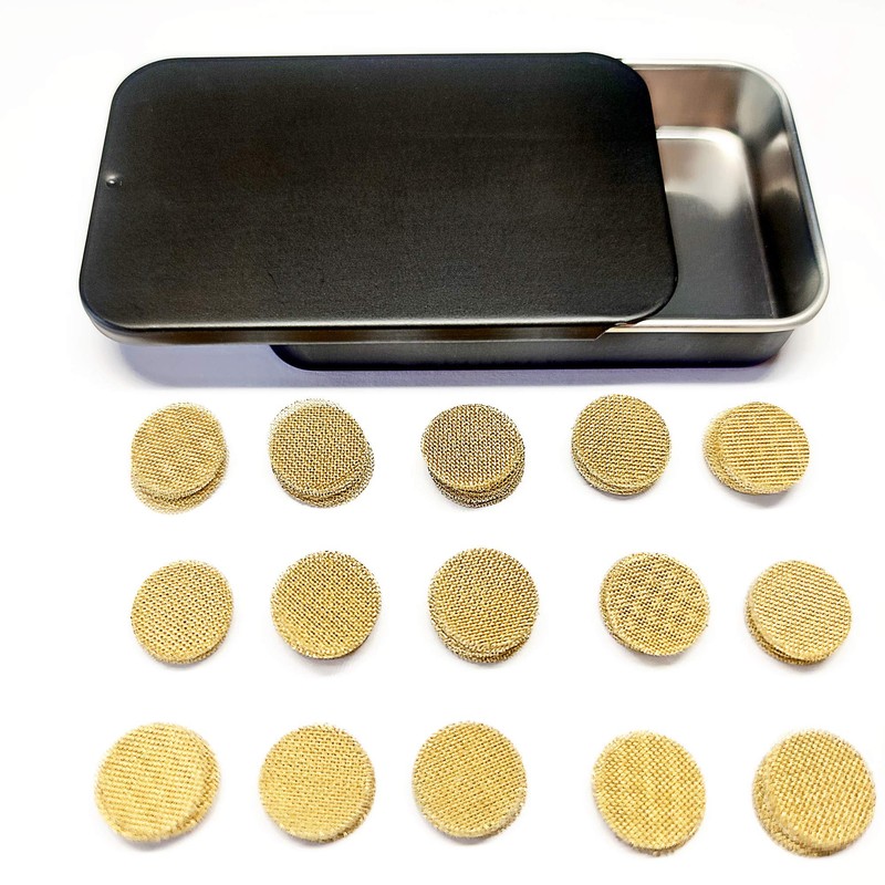 200 pcs 1/2 Inch Premium Thick Brass Pipe Screens, 0.5"