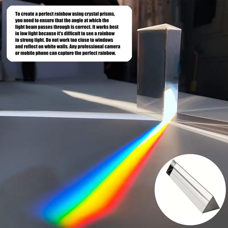 Triangle Prism, Crystal Prism Triangle, Prism Photography, Pack of 2