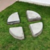 Teramico Saucer Feet for Flower Pots/Planters Blue Anthracite White Stoneware