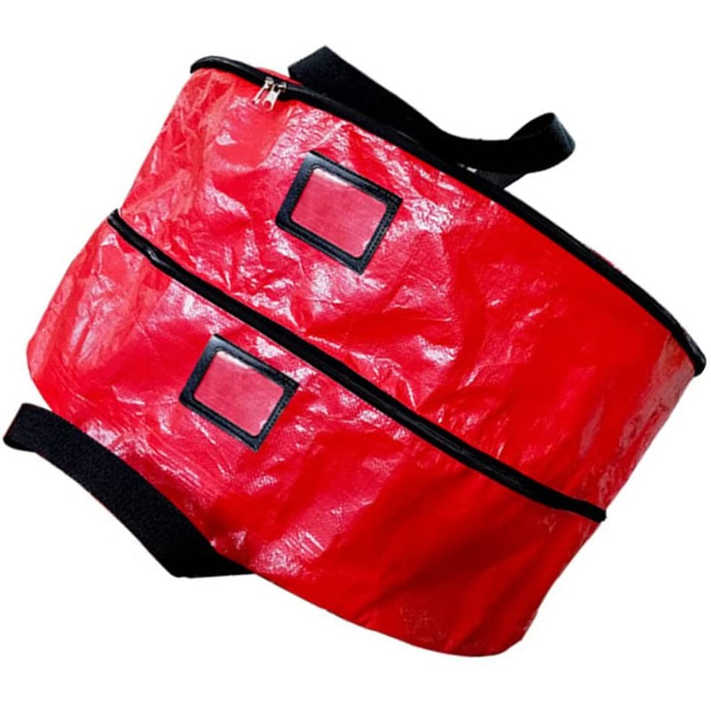 Double Layer Christmas Wreath Storage Bag Large Capacity Wreath Storage