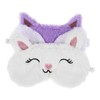 Healvian 2pcs Cute Plush Eye Mask Fluffy Shaped Sleep Masks