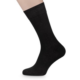 Wallenberg Thermal Socks for Men and Women Cotton 5 Pairs, black