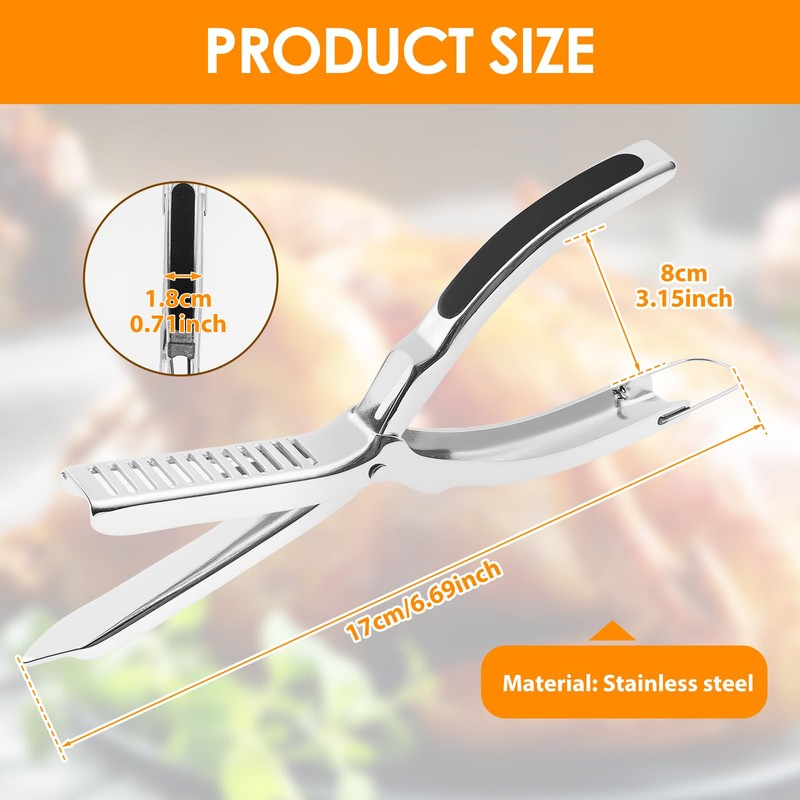 Stainless Steel Rib Membrane Remover Tool, Kitchen Grill Gadget with
